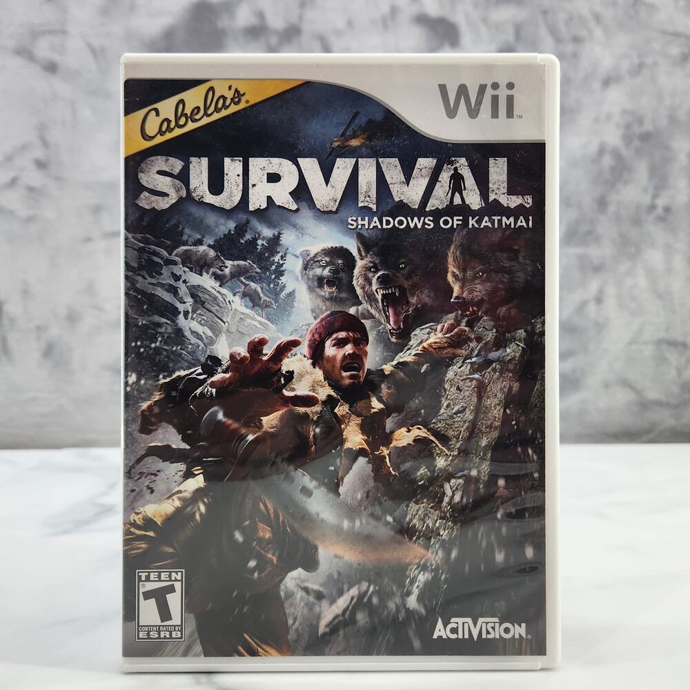 Cabela's Survival: Shadows of Katmai (Wii, 2011 Activision) manual Nintendo Wii